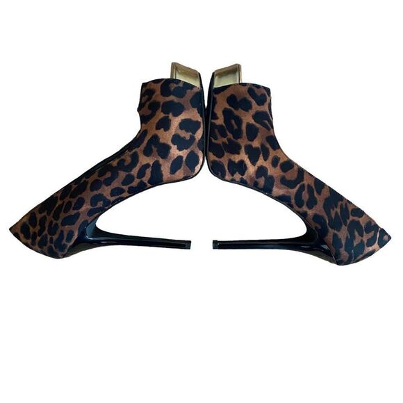 NEW Steve Madden | Niile Leopard Print Peep Toe Stilettos, Size 8 - Picture 4 of 9